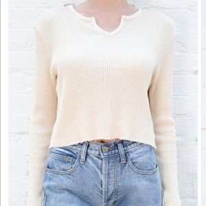 Brandy Melville Paige V-Neck Top
